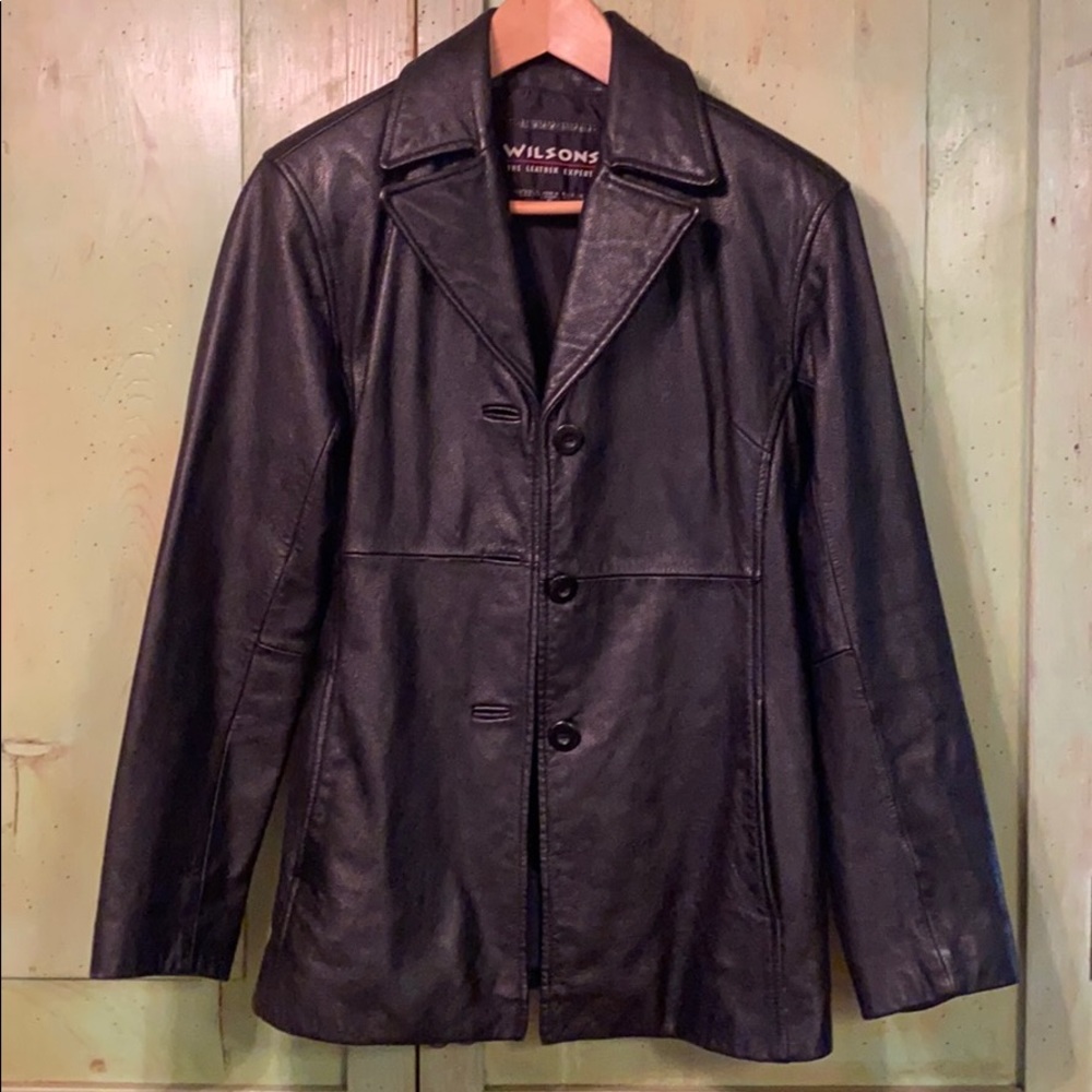 Wilson’s Black leather jacket